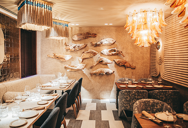 El interiorismo del restaurante es obra de Madrid In Love. 