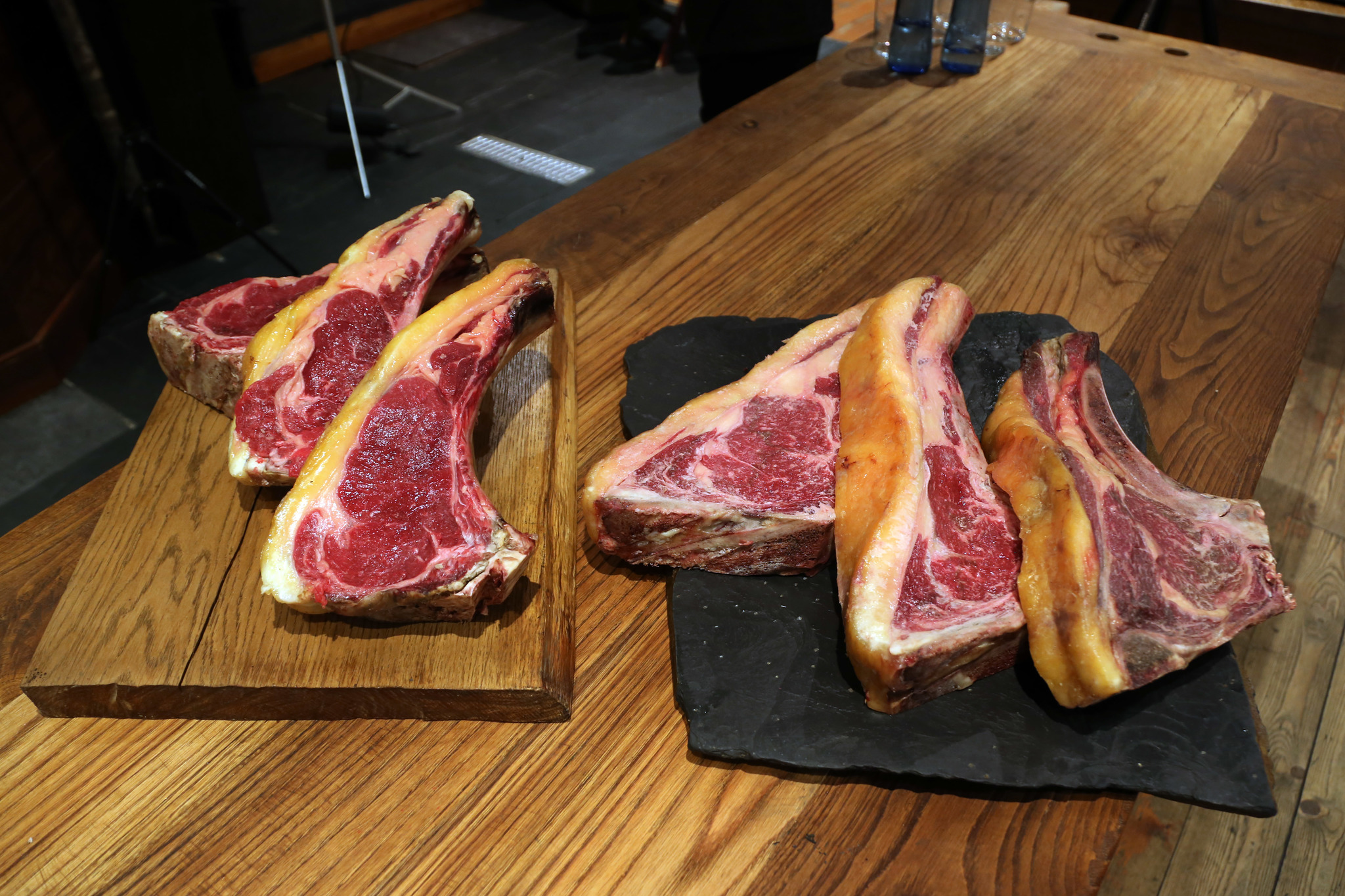 Carne de buey en un restaurante de Barcelona.