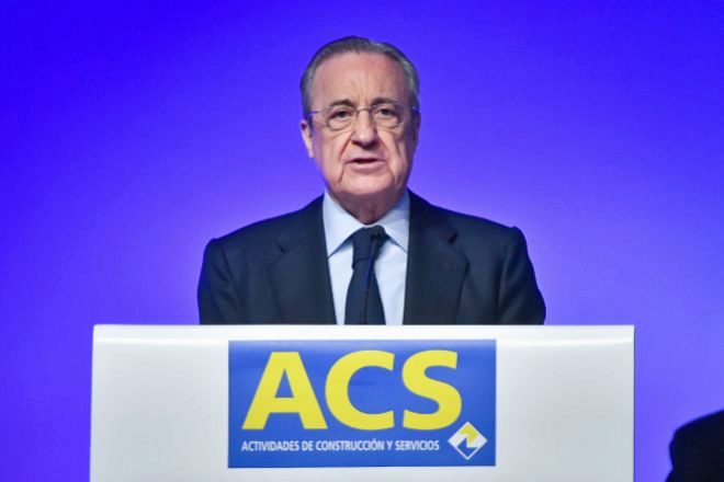 Florentino Pérez, presidente de ACS en la junta de accionistas de 2019. AS