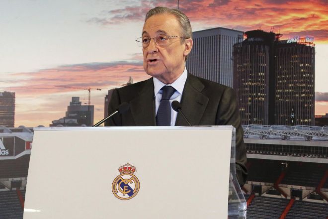 El presidente del Real Madrid Florentino Pérez.