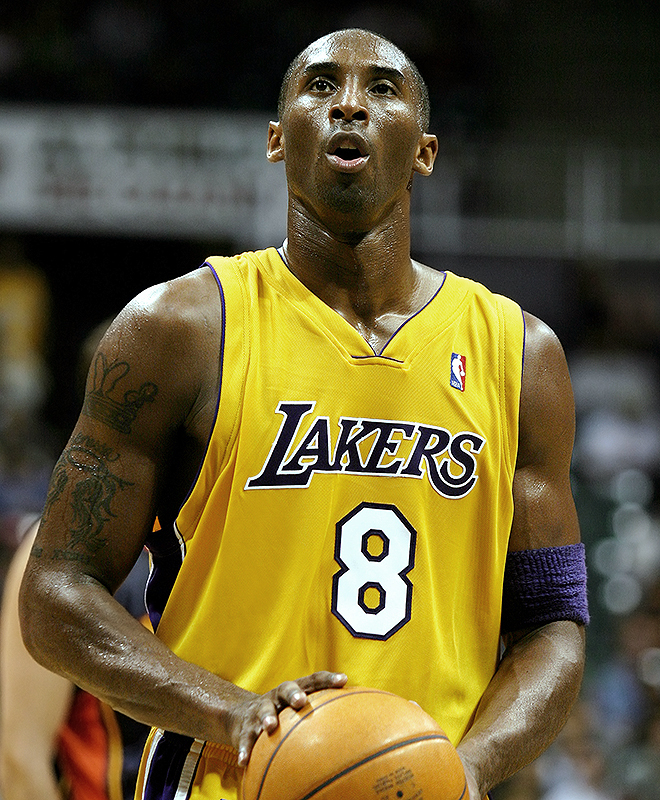Kobe Bryant, en un partido con los Lakers.