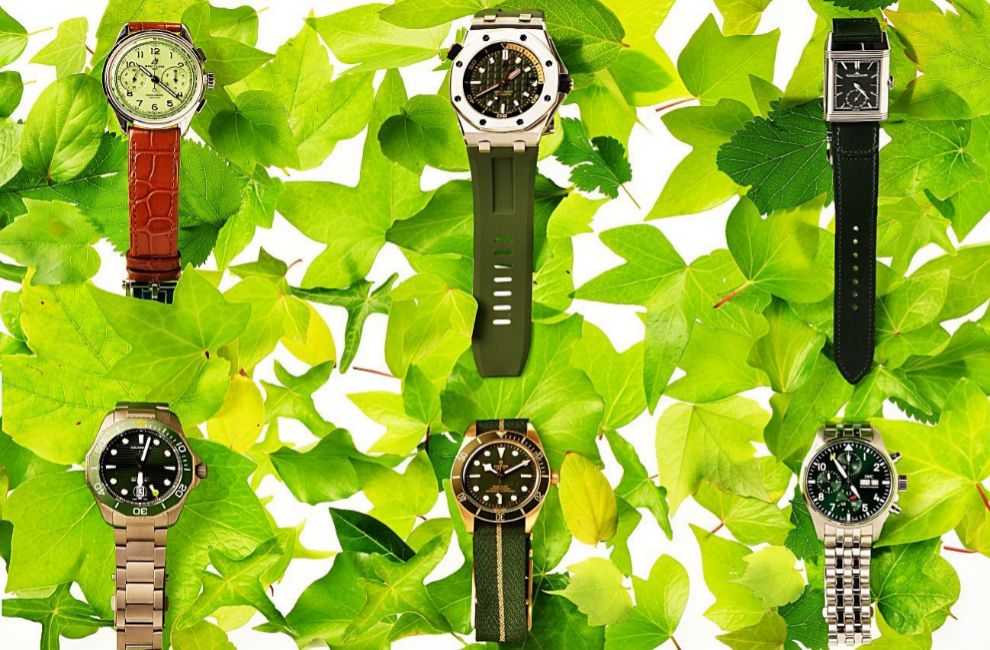 Seis mosaico ventilador Alerta tendencia: la Alta Relojería se pasa al color verde | Relojes