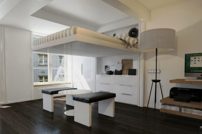 seinpaal Viool Woord Tu lecho al techo monta camas voladoras para aprovechar al máximo el  espacio en casa | Arquitecturas