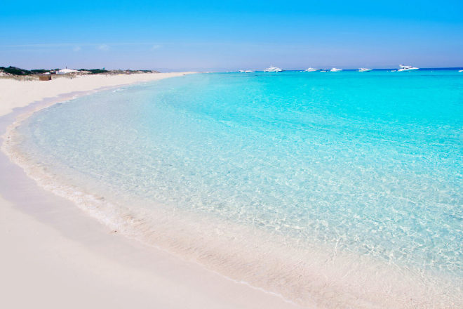 Ses Illetes, en Formentera, para muchos la mejor playa de Espaa. 