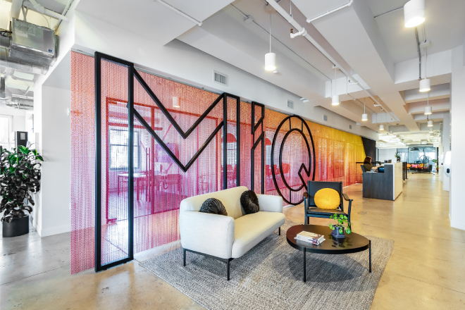 Proyecto de las oficinas de la empresa MiQ en Nueva York.