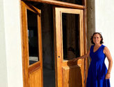 Soledad Barbegal, consejera de Actiu, a las puertas de su casa,...