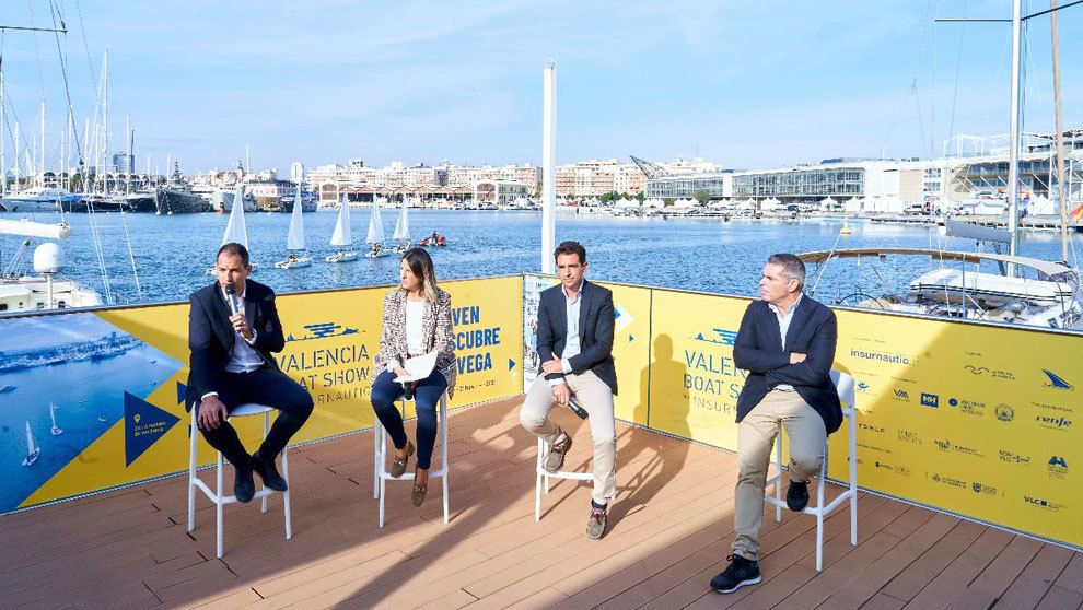 El equipo responsable de la edición 2021 del Valencia Boat Show 2021,...