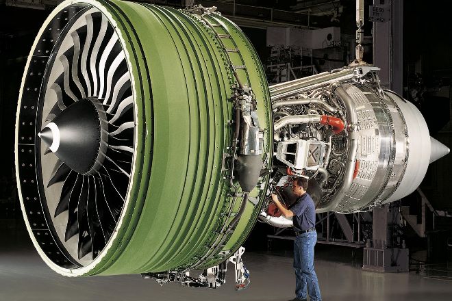 Motor de avión de General Electric.