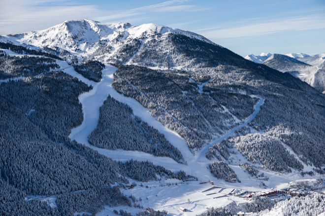 En la imagen la pista Àliga de El Tarter, donde en 2019 se celebraron las Finales de la Copa del Mundo de esquí alpino masculina y femenina.