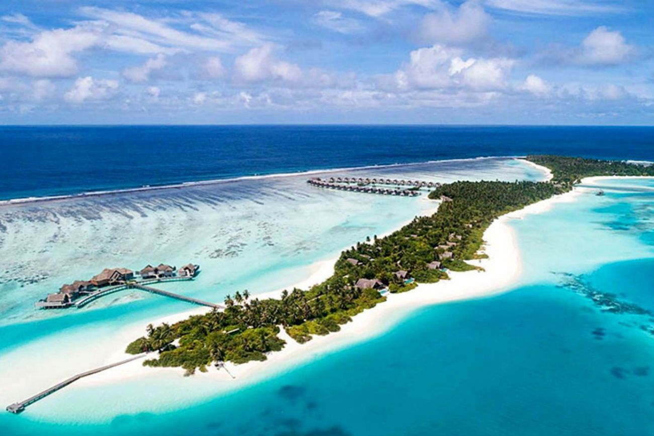Esta hermosa playa se encuentra en las islas privadas de las Maldivas...