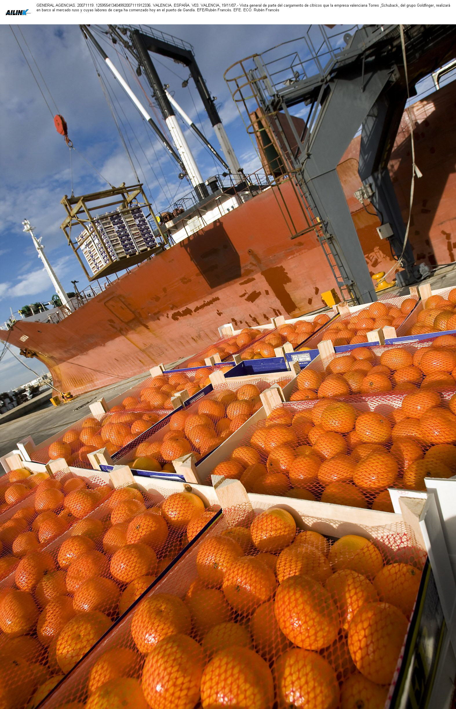 La alimentación, único sector que resiste en la exportación valenciana