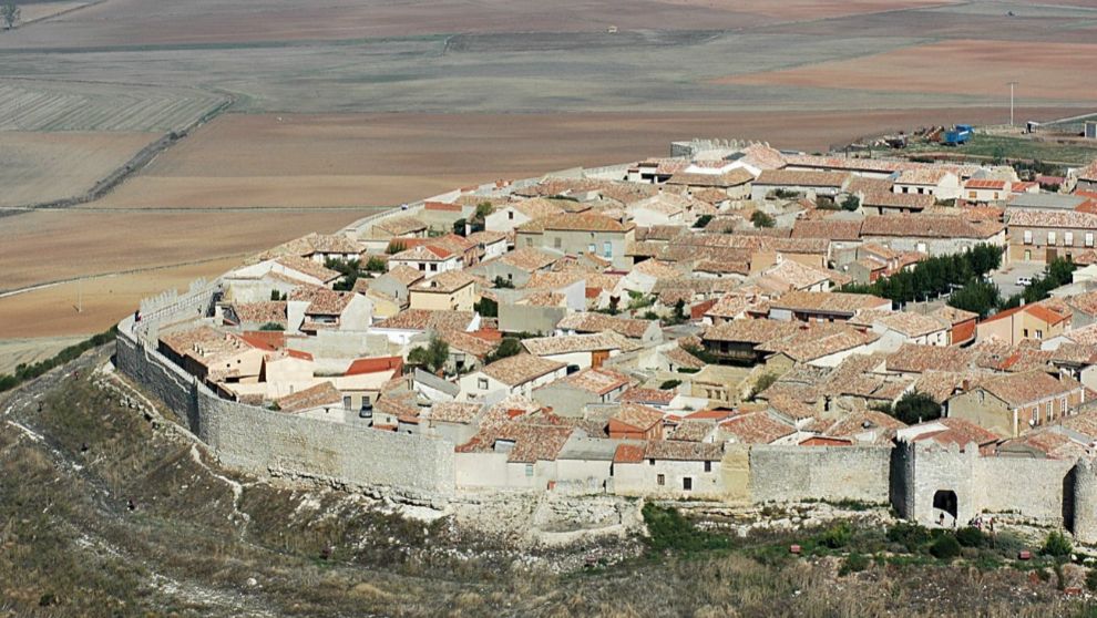 Vista áerea de Urueña, en la provincia de Valladolid.