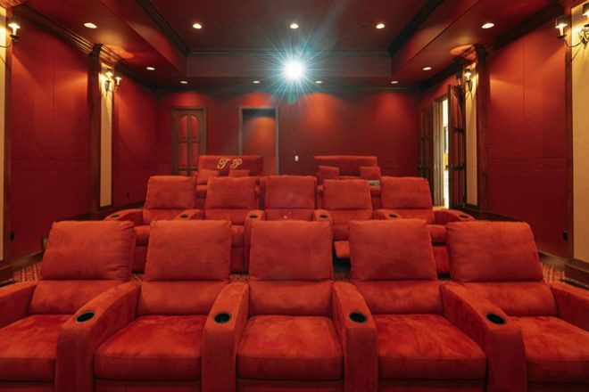 Movie theater seats.
