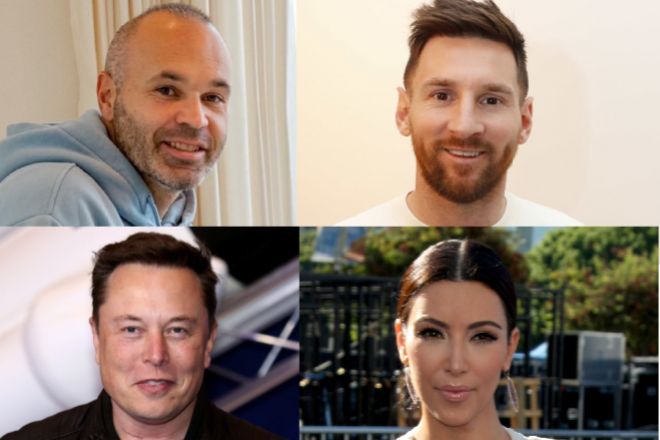 Iniesta, Messi, Elon Musk, Kardashian y las 'cripto'