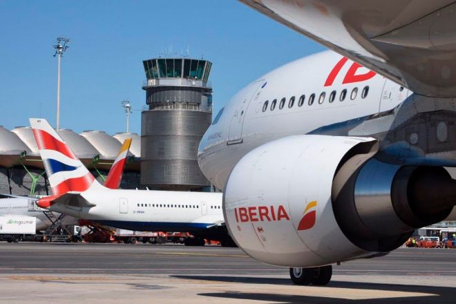 Aviones de Iberia y British Airways
