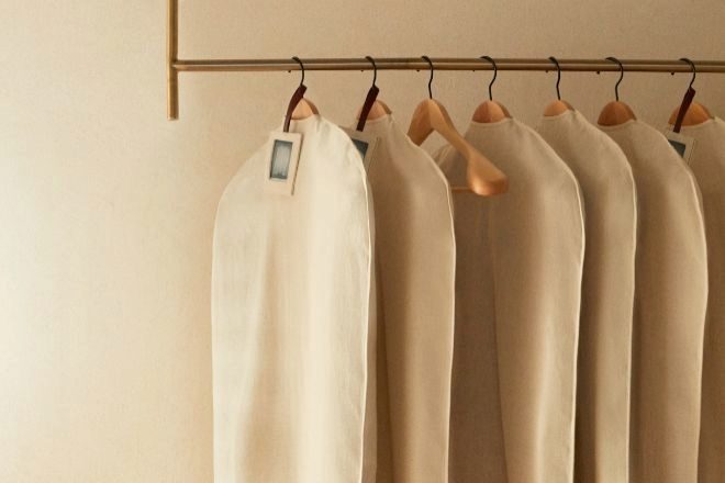 Fundas para ropa de Zara Home en algodn y lino, personalizables, 19,99 euros (pack de dos).