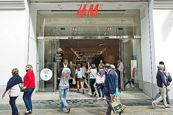 Imagen de la tienda de H&M en la Gran Vía de Madrid.