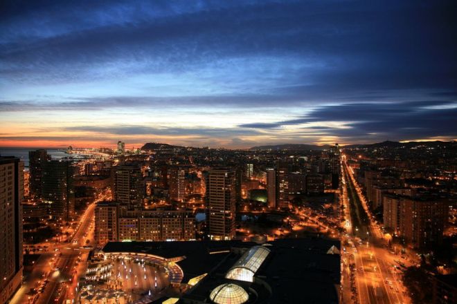 Vista aérea del distrito barcelonés de Sant Martí, en una imagen facilitada por el Ayuntamiento.
