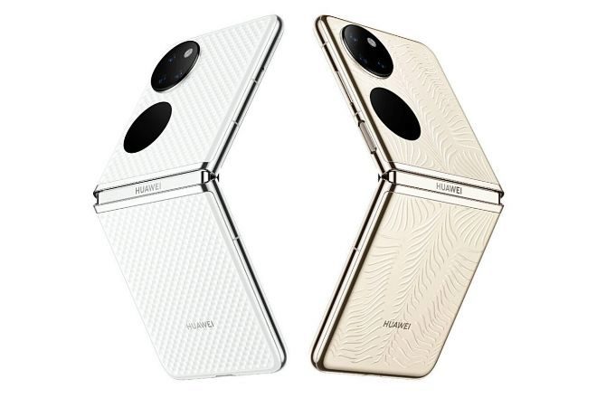 El P50 Pockect de Huawei está disponible en color plata y dorado.