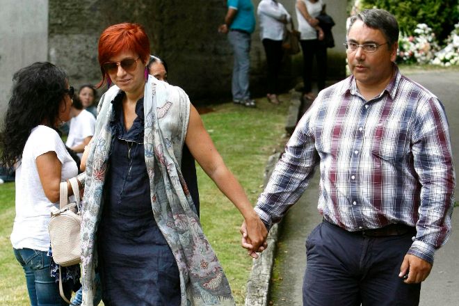 Sandra Ortega Mera junto a su marido Pablo Gómez.