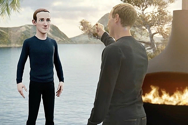El avatar de Mark Zuckerberg, consejero delegado de Meta, en una visión del futuro metaverso.