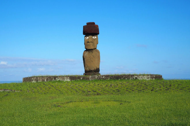 Moai de Ahu Ko Te Riku.
