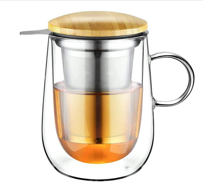 Regalo Té Matcha + Cuchara de té matcha y Vaso glass doble fondo
