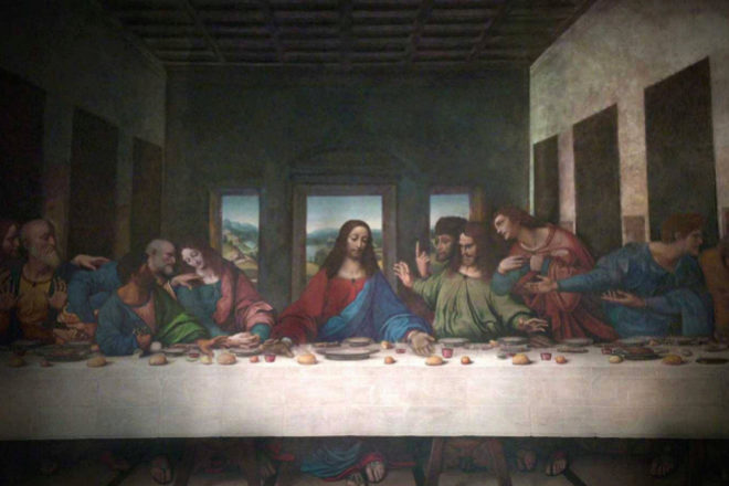 La última cena, de Leonardo Da Vinci.