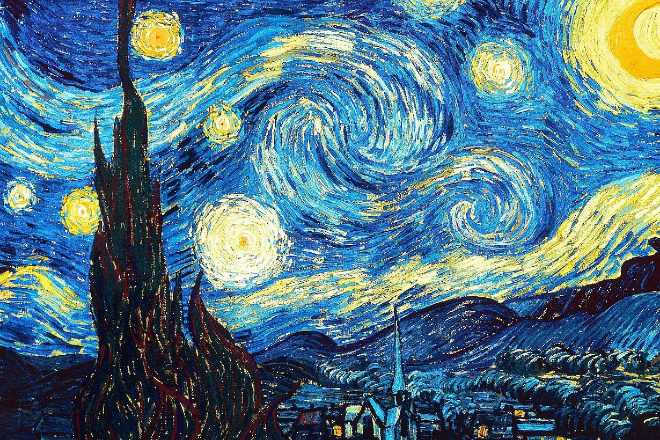 La noche estrellada, de Vincent Van Gogh.