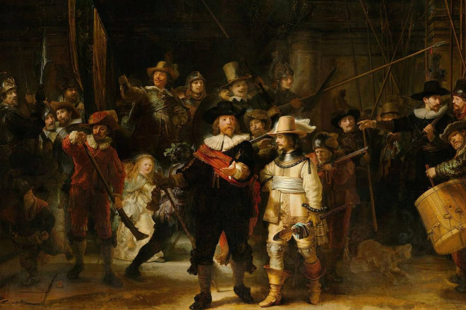 La ronda de noche, de Rembrandt van Rijn.