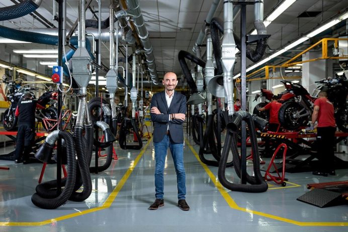 Claudio Domenicali, director ejecutivo y consejero delegado de Ducati en la fábrica de Borgo Panigale.