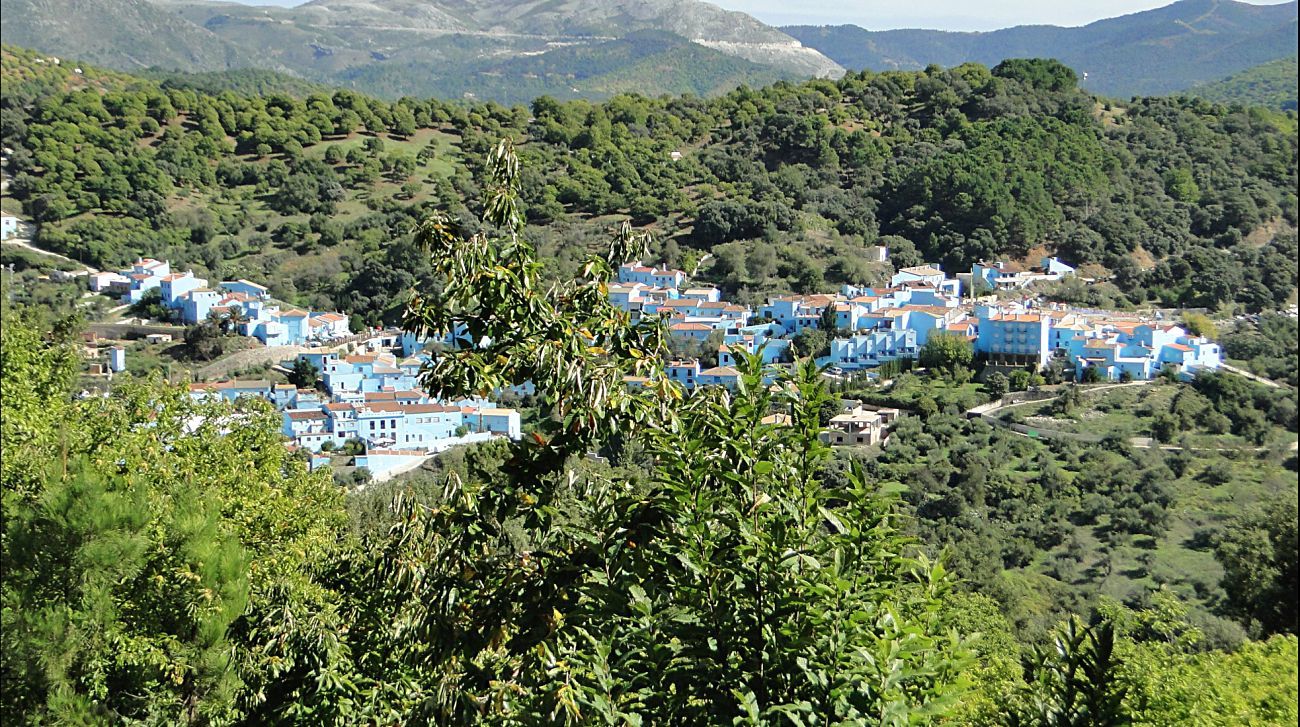 El pueblo de Júzcar, en la serranía de Ronda (Málaga), se conoce...