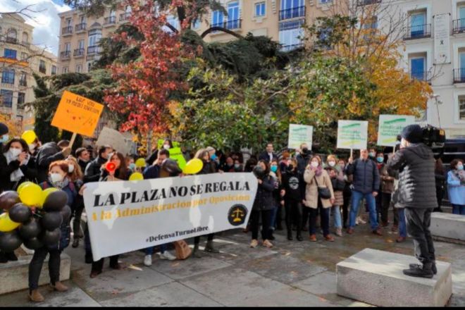 Imagen de la manifestación organizada por Asociación de Turno Libre.