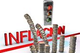 Montaje de monedas frente a la inflación