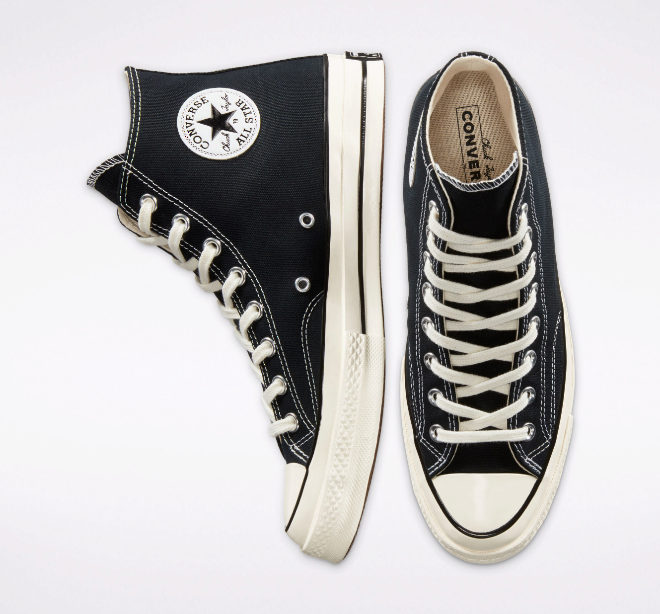 Converse Chuck Taylor All Star, en color negro. Este modelo zapatillas es un clsico que nunca pasar de moda.