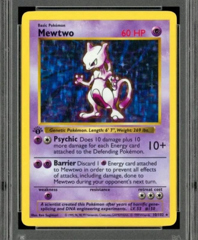 Mewtwo First Edition (Foto: PSA Card)