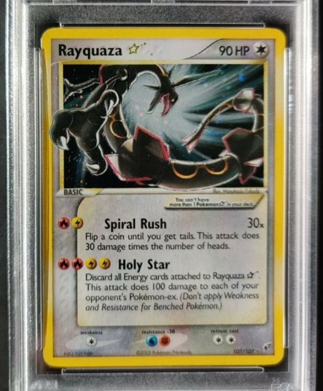 Rayquaza Gold Star Holo Ex Deoxys (Foto: PSA Card)