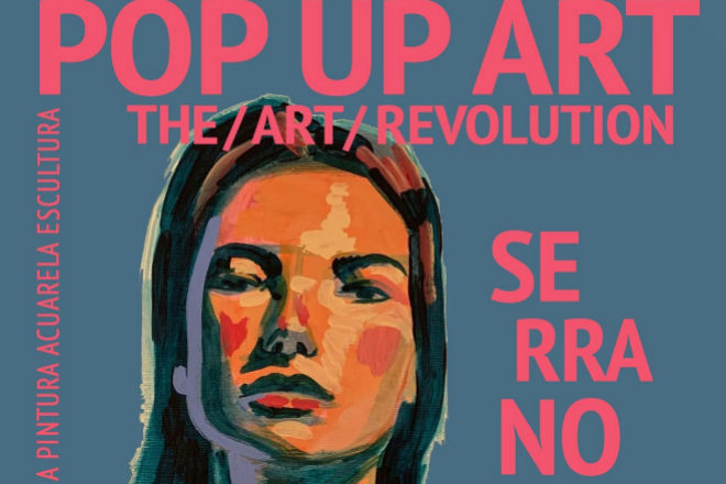 Cartel de la segunda edición de Madrid Pop Up Art, en calle Serrano...