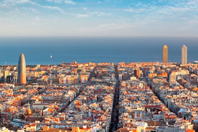 Vista general de la ciudad de Barcelona.