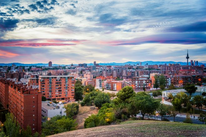 Vistas de Madrid desde el barrio de Vallecas.
