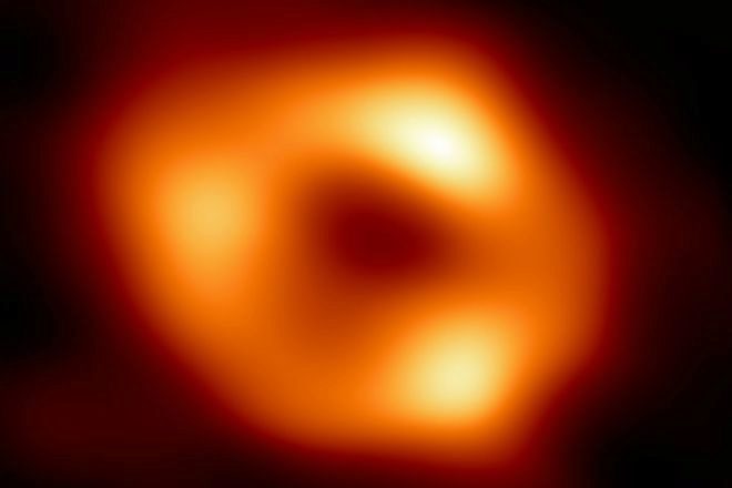 Imagen del agujero negro Sagitario A*, en el centro de la Vía Láctea.