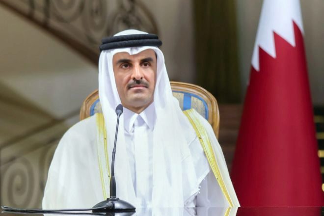 Su Alteza el Emir de Qatar, Tamim bin Hamad Al-Thani.