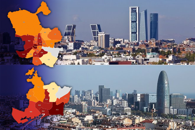 Los alquileres se disparan en Madrid y Barcelona: ¿qué barrios están imposibles?