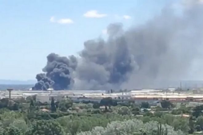 Explosión en una planta de biodiesel de Calahorra@OEmergencias. Twitter.