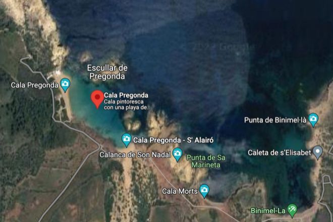 Cala Pregonda (Foto: Google Maps)