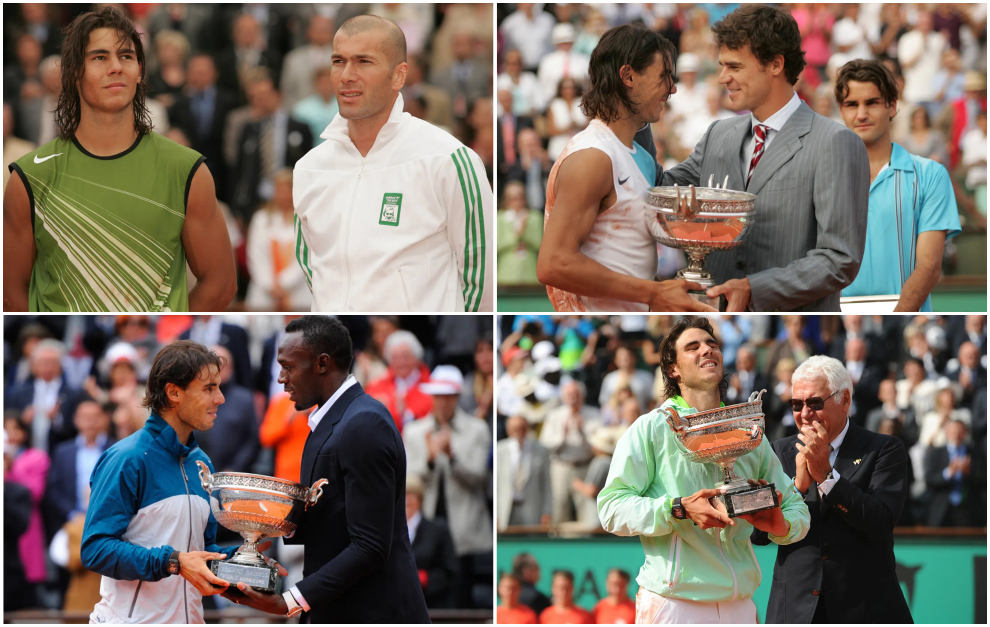 Rafa Nadal Roland Garros - Zidane - Federer - Kuerten - Usain Bolt