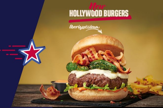 "Iberiquísima Burger" es la nueva hamburguesa de Fosters Hollywood con torrezno de Soria