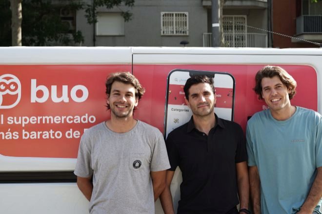Borja Solé, Rubén Vilar y Carlos Costa, socios fundadores de Buo.