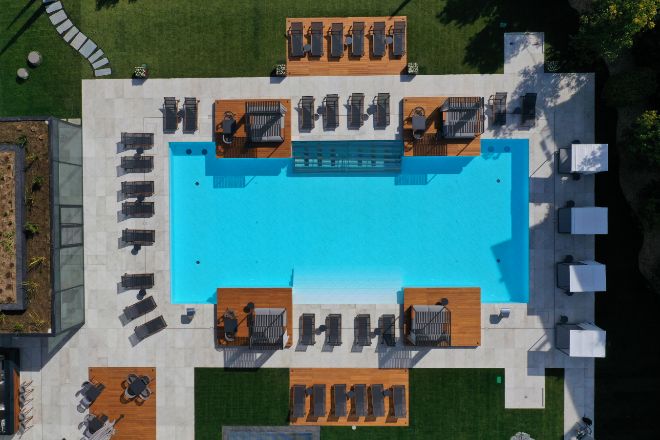 Vista aérea de la piscina Grand Hotel Victoria Concept 