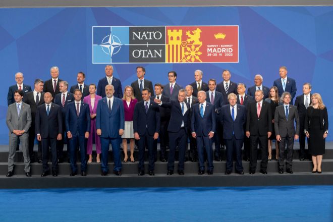 Foto de familia de la cumbre de la OTAN que se celebró la semana pasada en Madrid.